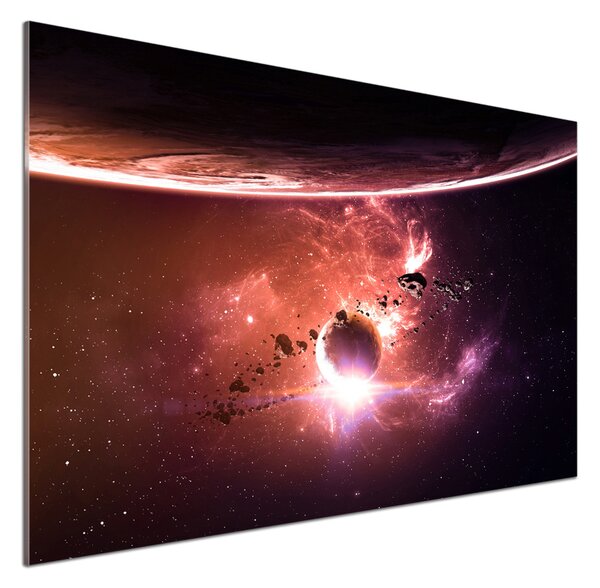 Panou sticlă decorativa bucătărie Galaxie