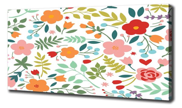 Tablou canvas flori ilustrare