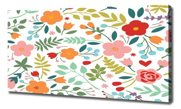 Tablou canvas flori ilustrare