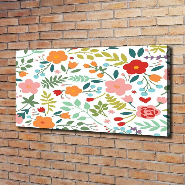 Tablou canvas flori ilustrare