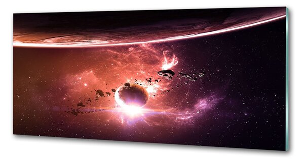 Panou sticlă decorativa bucătărie Galaxie