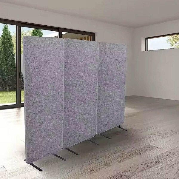 Bilnora panou despărțitor pentru birou 160x60x2,5 cm – Tapițat în Dark Grey