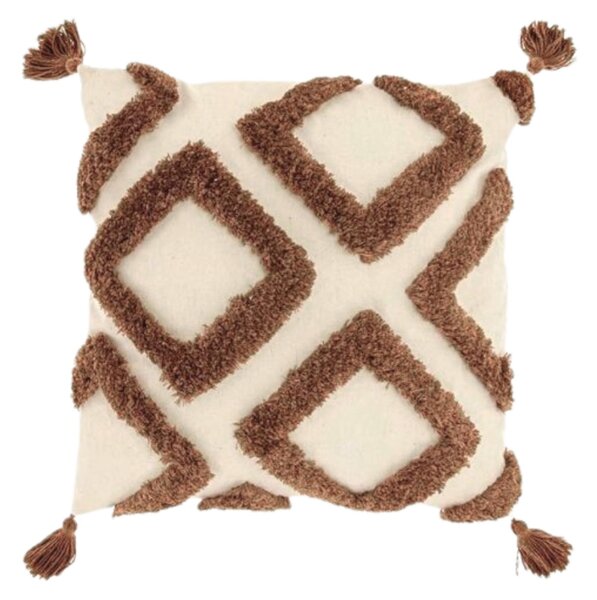Perna decorativa CRUZ 45x45 cm, maro