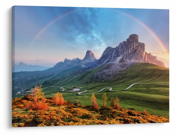 Tablou cu curcupeu deasupra stâncilor (70x50 cm)