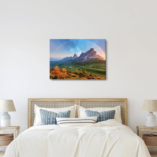 Tablou cu curcupeu deasupra stâncilor (70x50 cm)