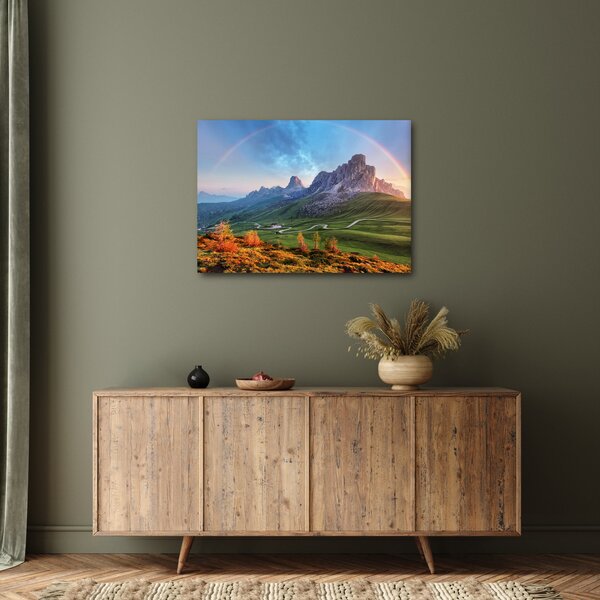 Tablou cu curcupeu deasupra stâncilor (70x50 cm)