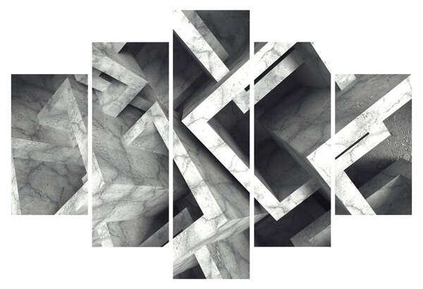 Tablou cu cuburi abstracte (150x105 cm)