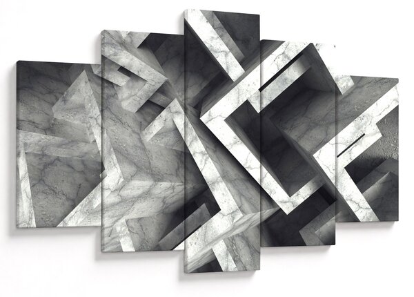 Tablou cu cuburi abstracte (150x105 cm)