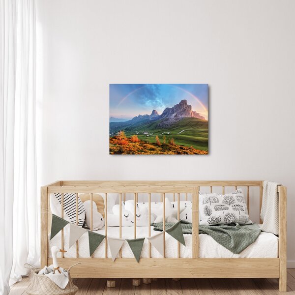 Tablou cu curcupeu deasupra stâncilor (70x50 cm)
