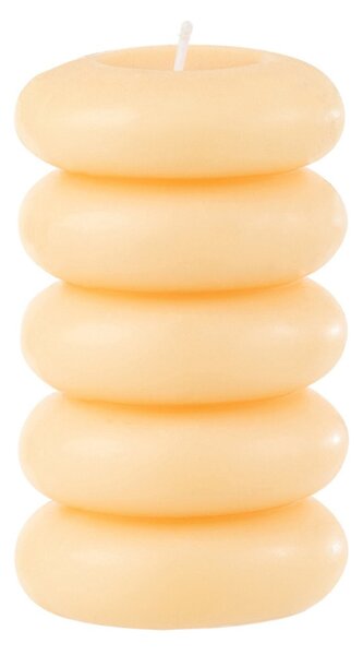 Lumanare cilindrica MACARON 11,5 cm galben deschis