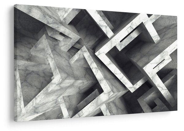 Tablou cu cuburi abstracte (90x60 cm)