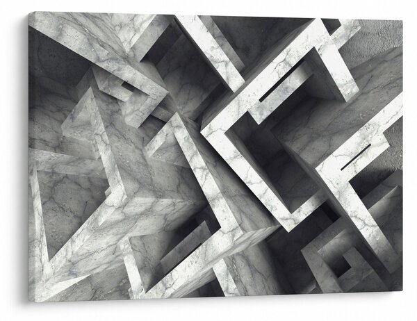Tablou cu cuburi abstracte (70x50 cm)
