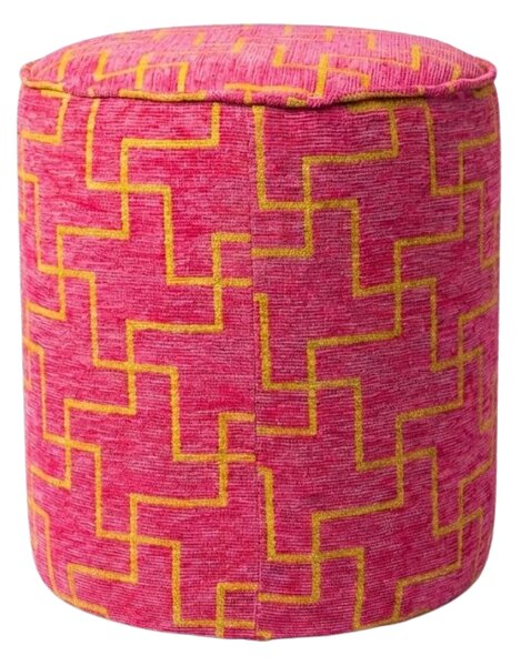 Taburet XENOS 39x35 cm, roz fucsia