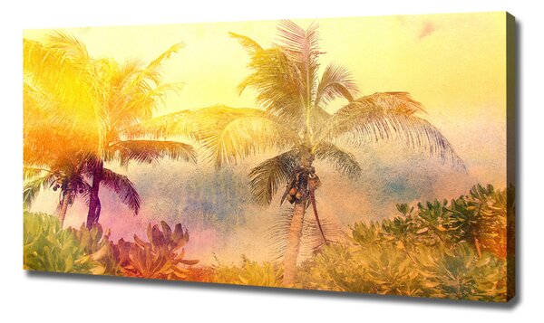Imprimare tablou canvas palmele colorate