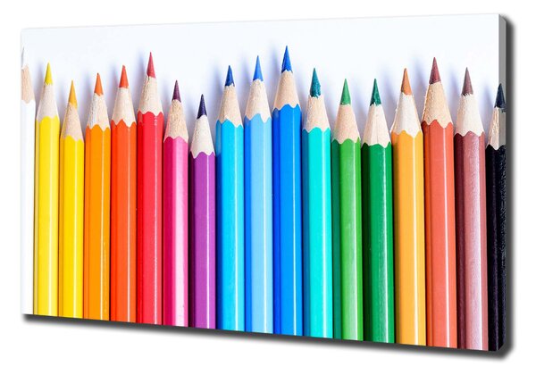 Print pe pânză creioane colorate