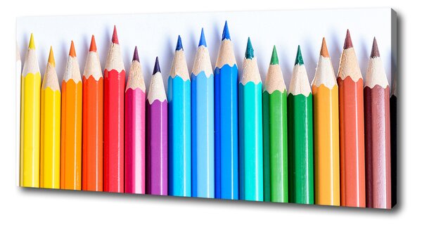 Print pe pânză creioane colorate