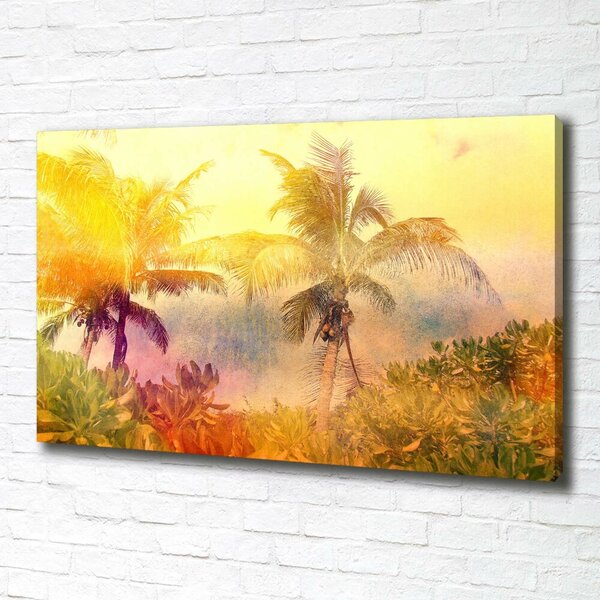 Imprimare tablou canvas palmele colorate