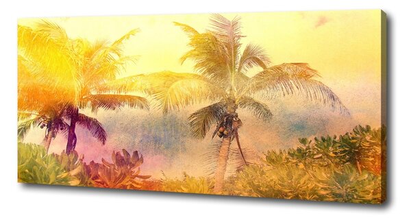 Imprimare tablou canvas palmele colorate