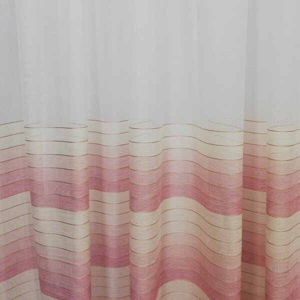 Perdele Velaria In dunga Roz 150x260 cm