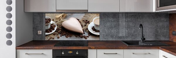 Panou sticlă bucătărie Cafea cu lapte