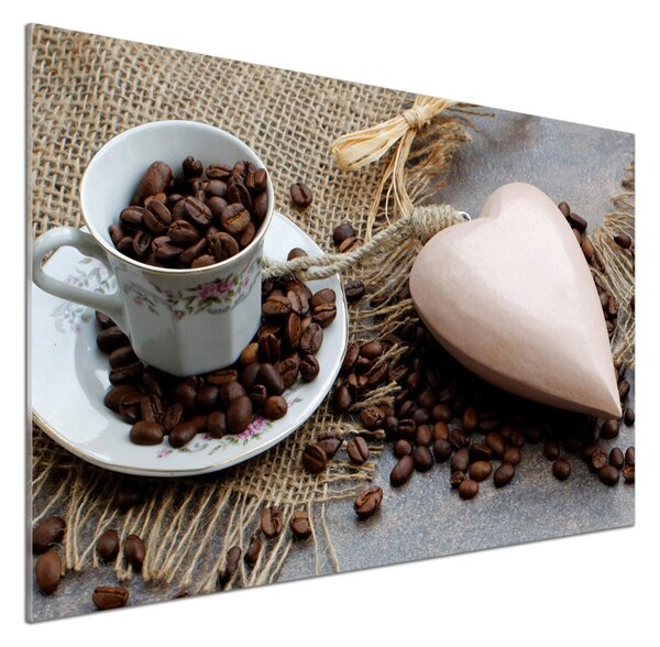 Panou sticlă bucătărie Cafea cu lapte