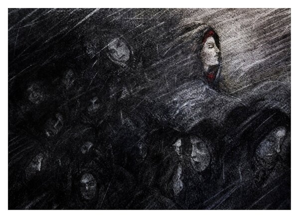 Tablou - Tristețe și renunțare (70x50 cm)