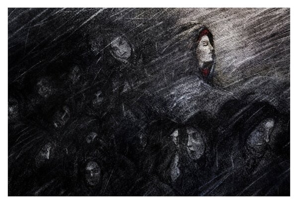 Tablou - Tristețe și renunțare (90x60 cm)