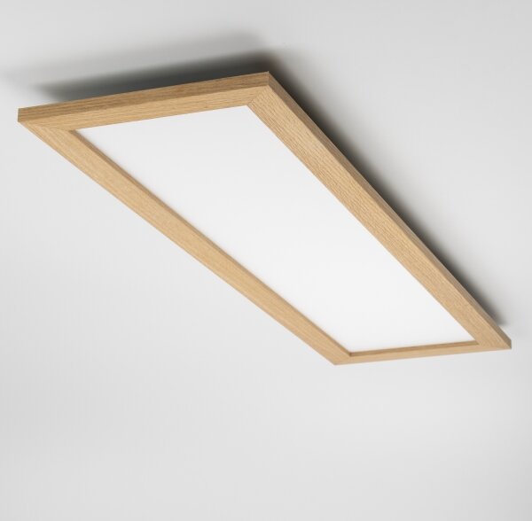 Brilagi - Corp de iluminat dimabil SLIMFRAME WOOD LED/58W/230V 124x34 cm + telecomandă