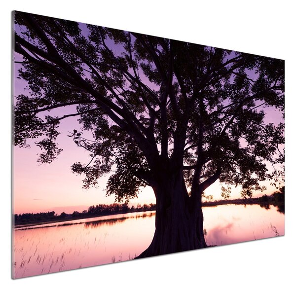 Sticlă pentru bucătărie Copac și Lacul