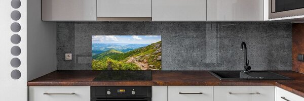 Panou sticla securizata bucatarie Dealuri verzi