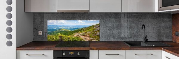 Panou sticla securizata bucatarie Dealuri verzi