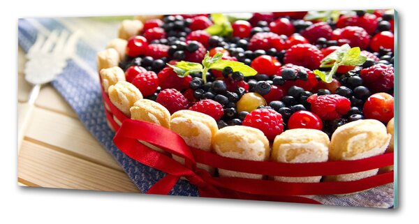Panou perete bucătărie tort de fructe de pădure