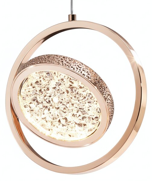 Lustră cu Cristale Suspendată LHJ106-1CP LIGHT ROSE GOLD