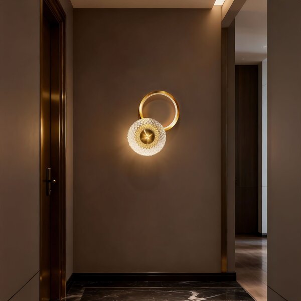 APLICĂ DE PERETE LED LHJ071-W Brush Gold