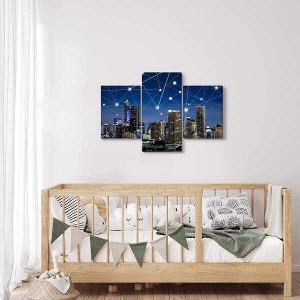 Tablou - Municipiul nocturn (90x60 cm)