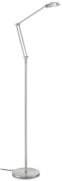 Knapstein Șampă podea LED Artemis variabilă, control gesturi, reglabil, Gri, Camera de zi / sufragerie, Metal, Modern, Lumină de lectură
