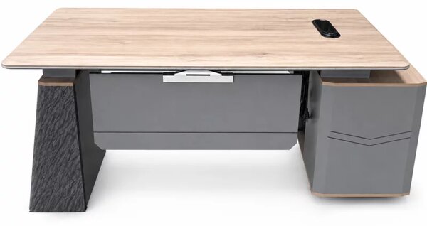 Birou managerial Portofino cu dulap lateral, 1800x1600mm