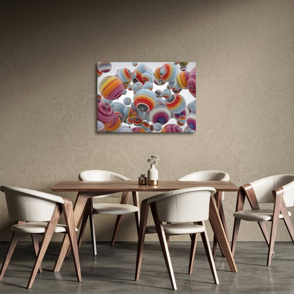 Tablou cu bile pictate (70x50 cm)