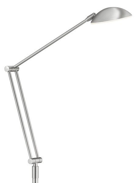 Knapstein Șampă podea LED Artemis variabilă, control gesturi, reglabil, Gri, Camera de zi / sufragerie, Metal, Modern, Lumină de lectură