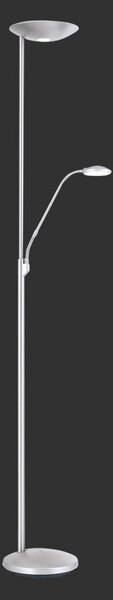 ORION LED proiector de tavan Cobra cu lampă lectură nichel, reglabil, Gri, Camera de zi / sufragerie, Metal, Modern, Lumină de lectură