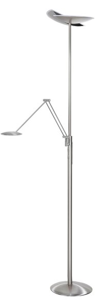 HighLight Lumină de plafon cu LED-uri Sapporo, CCT, braț lectură, nichel, reglabil, Gri, Camera de zi / sufragerie, Metal, Modern, Lumină de lectură