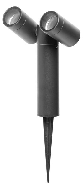 CMD Spot cu vârf de sol 9089, antracit, lungime 17 cm, IP65, 2 becuri, Negru, Aluminiu, Modern