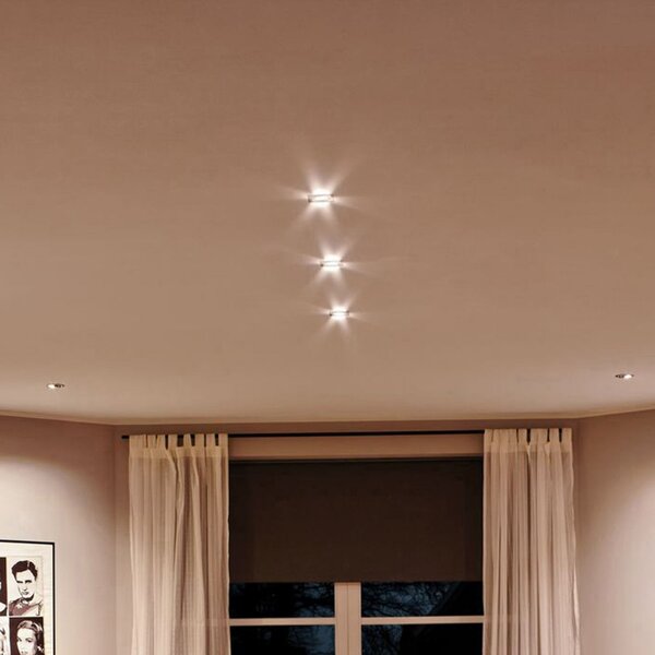 Paulmann Nova lampă LED încastrată 3x rigidă, fier, Metalic, Camera de zi / sufragerie, Metal, Modern, Corpuri de iluminat încastrate rotunde