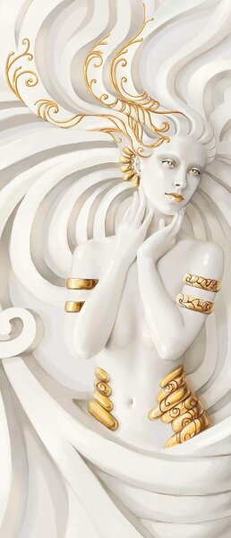 Fototapeta pentru usa GOLDEN MERMAID 86x200 cm