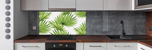 Sticlă pentru bucătărie frunze tropicale