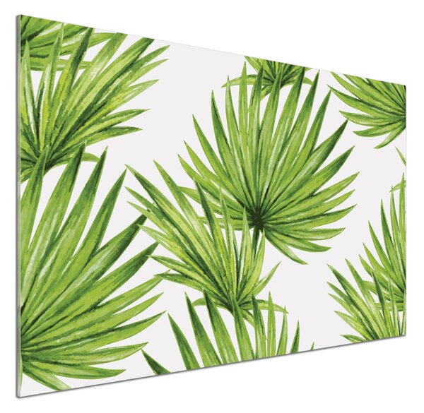 Sticlă pentru bucătărie frunze tropicale