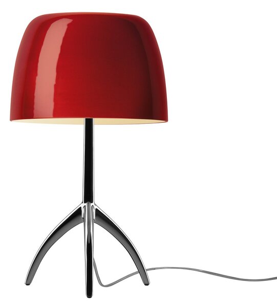 Foscarini Lumiere piccola negru/roșu dimabilă, reglabil, Roșu, Camera de zi / sufragerie, Sticlă, Design