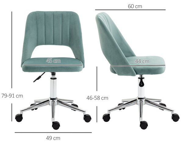 Scaun de Birou Ergonomic pentru Birou cu Inaltime Reglabila Vinsetto ,sarcina maxima 120 kg,Verde | Aosom Romania