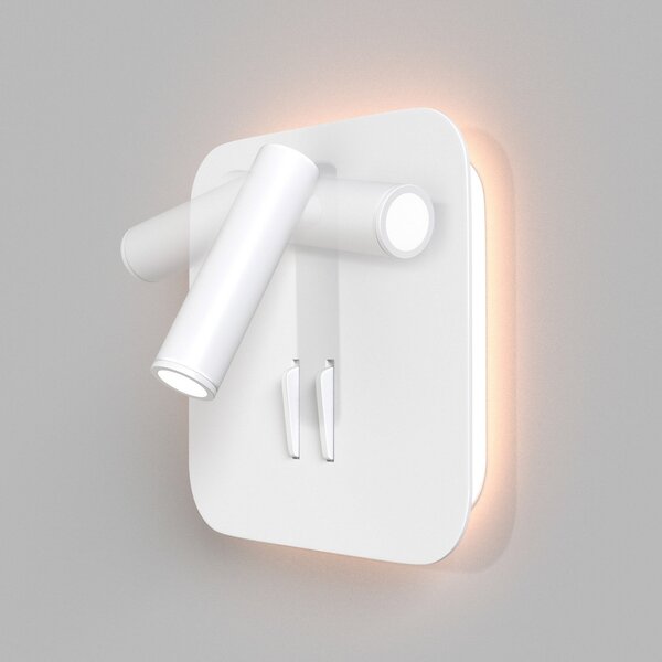 Maytoni Ios 176 LED, unghiular, alb, Alb, dormitor, Aluminiu, Modern