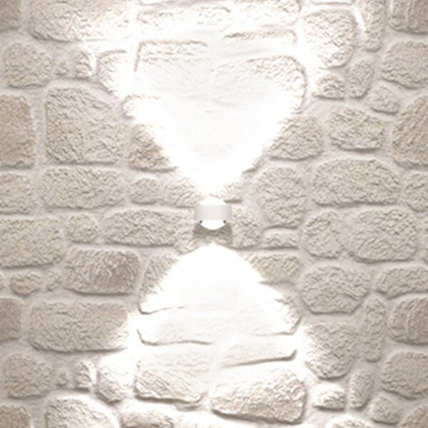 Top Light Puk Mini Wall LED 2x8W lentile transparente, alb mat, reglabil, Alb, Camera de zi / sufragerie, Metal, Design